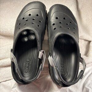 Crocs Off Road Sport Clogs Slides Black Men's Size 12